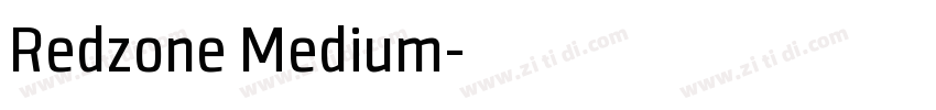 Redzone Medium字体转换